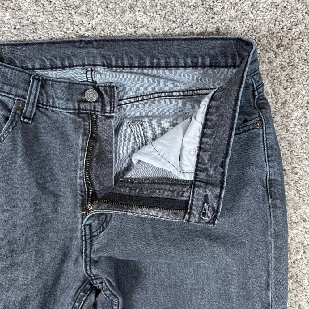 Levis 511 Jeans‎ Mens 36x34 Gray Slim Fit Charcoal Stretch Denim Pants Strecth